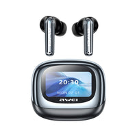AWEI TP92 ANC+ENC Earbuds  (ANC+ENC, Touch Color Screen, 30H Battery, Bluetooth 6.0)