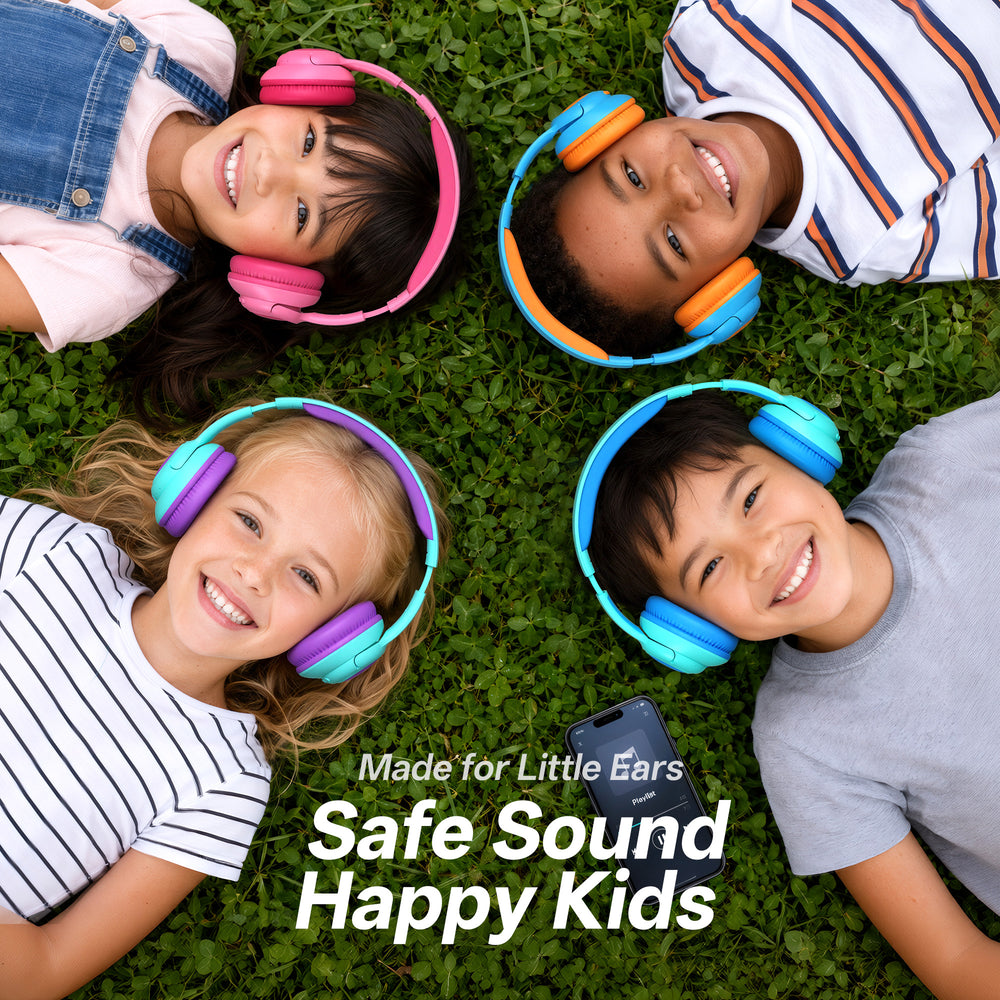 Awei AT51 Kids Wireless Headset (Active Noise Cancellation,dual-mode versatility,Safe,Comfy)