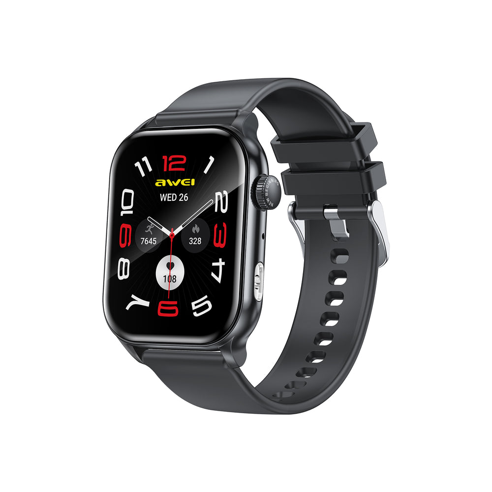 AWEI H60 Smart Watch (1.95" AMOLED Display, Built-in Flashlight, Bluetooth Calling)