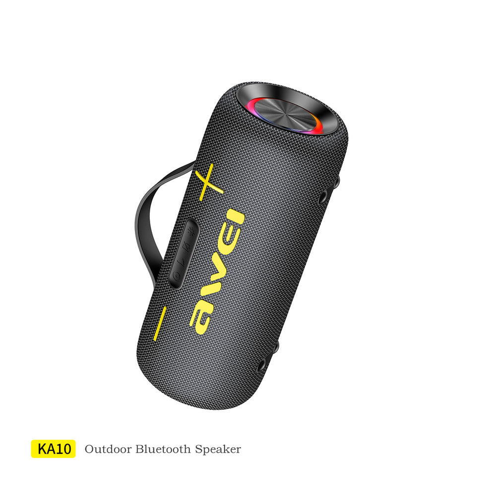 Awei KA10 Speaker (Bass Lights,40W Max Power,Connection for Dual Audio)